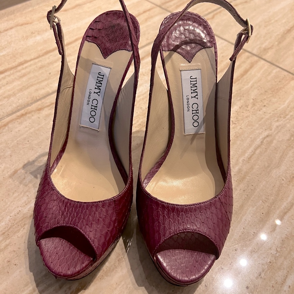 Jimmy Choo purple heels